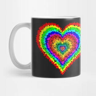 Tie Dye Heart Mug